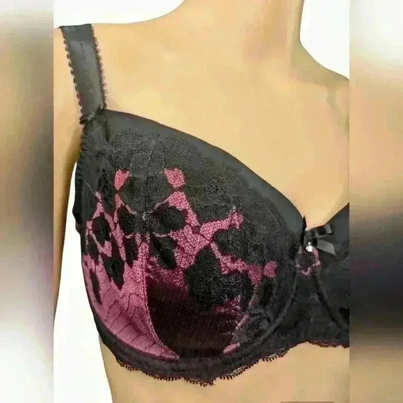Fantasie Bra. Purple and Black. Barely Worn. 32FF - Picture 2 of 3